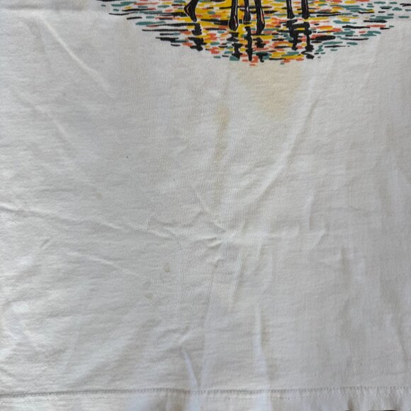 Vintage 90s Friends of the Zoo Flamingo T Shirt Medium - Picture 3 of 5